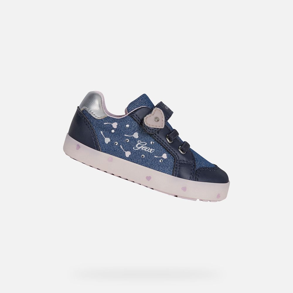 Geox Sneakers Navy/Pink Kilwi Girl - Geox Baby Shoes - TIYLCU187